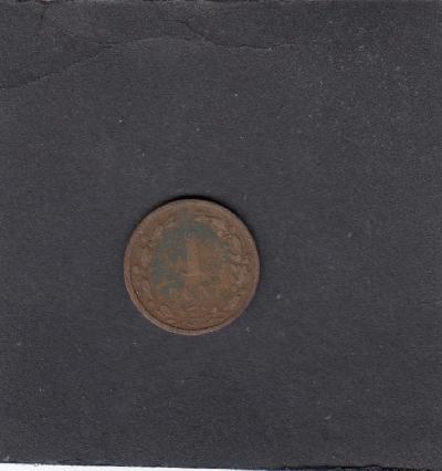 Beschrijving: 1 Cent WILHELMINA